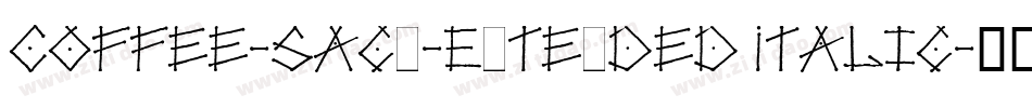 Coffee-Sack-Extended Italic字体转换